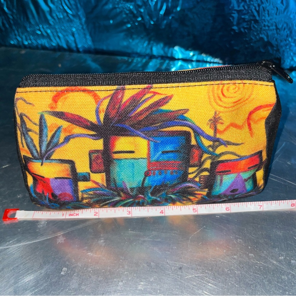 Large Abstract Zipper Pouch